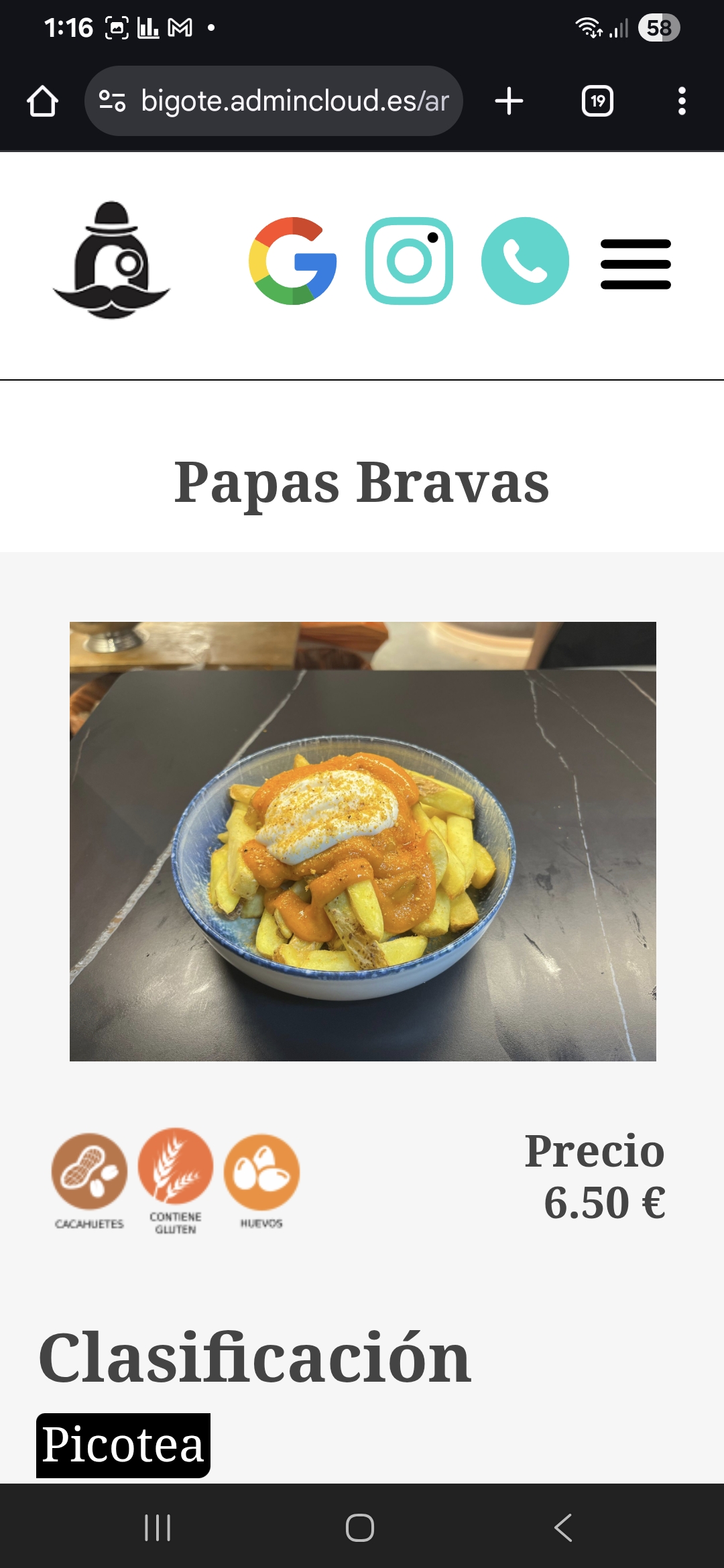Patatas salsa brava