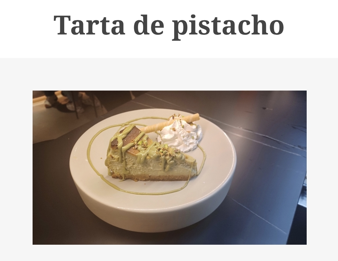 TARTA DE PISTACHO Y QUESO AL HORNO