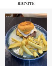 Dos carnes de rubia gallega con bacon queso cheddar bacon y huevo